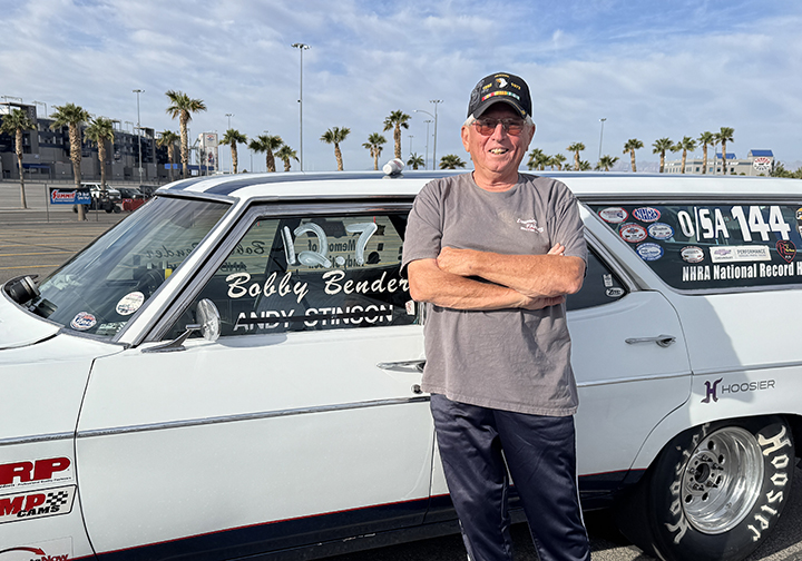 Bob Bender with his Chevy