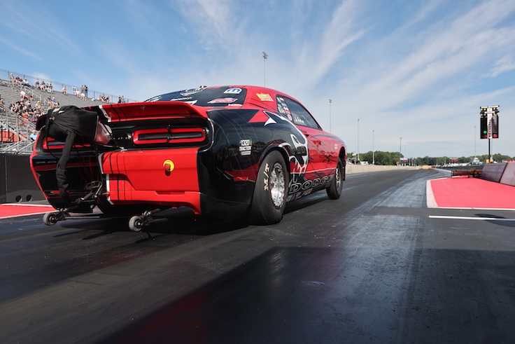 Jordan Vandergriff and his Funny Car team