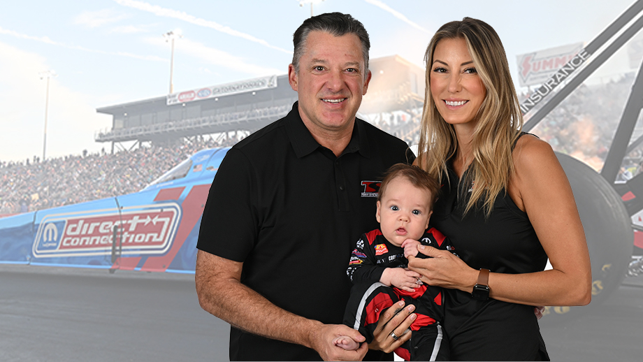 Tony Stewart and Leah Pruett