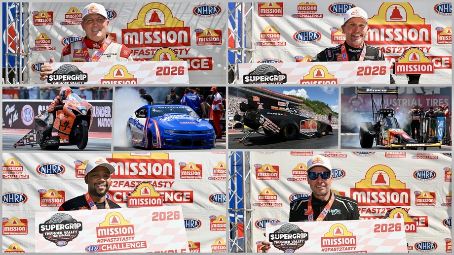 Kalitta, Beckman, Hartford & Gadson win Mission #2Fast2Tasty Challenge at Bristol