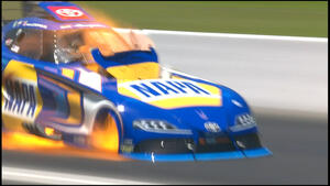 Ron Capps blower explosion at the 2022 NHRA Thunder Valley Nationals