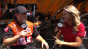 Top Fuel takeoff! Justin Ashley talks wheelies and reaction times with Amanda Busick