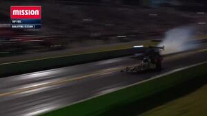 Antron Brown is the No. 1 qualifier in FTop Fuel on Friday at the 2025 Amalie Motor Oil NHRA Gatornationals