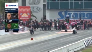Richard Gadson wins Pro Stock Motorcycle at the 2026 Amalie Motor Oil NHRA Gatornationals