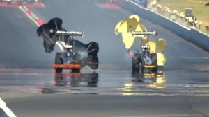 Jasmine Salinas is the low qualifier in Top Fuel on Friday of the 2026 Muckleshoot Casino Resort NHRA Northwest Nationals