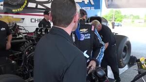 John Force Tests at Indy