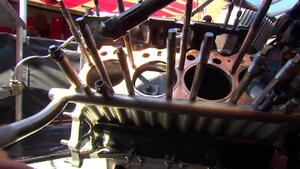 Lee Beard and John Kernan check in on the damage done to Doug Kalitta's engine