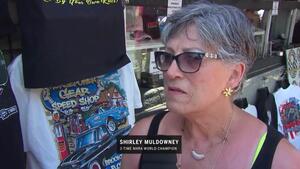 Chatting with Shirley Muldowney on the SealMaster Trackwalk