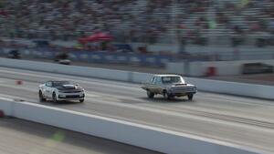 2021 Dodge//SRT NHRA Nationals Stock Eliminator winner Justin Lamb