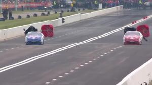 Greg Anderson resets the track record Friday in Houston and takes the No. 1 qualifying spot