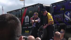 Funny Car driver Jack Beckman joined NHRA announcer Alan Reinhart for Nitro School
