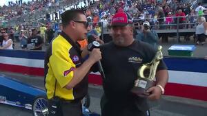 2018 Amalie Motor Oil NHRA Gatornationals Comp winner Frank Aragona Jr.