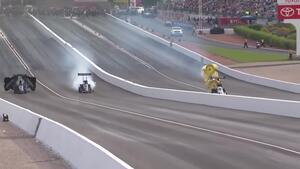 Antron Brown leads the pack in Top Fuel after Friday qualifying in Vegas