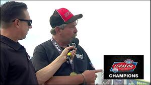 2022 NHRA New England Nationals Super Gas winner Ted Leahy