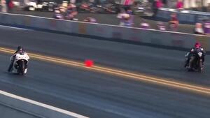 Steve Johnson is the Friday No. 1 qualifier in Pro Stock Motorcycle at the 2022 Sonoma Nationals