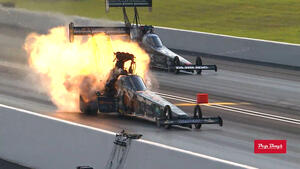 Austin Prock devastates a Top Fuel Hemi in Bristol