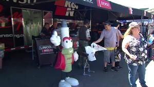 Denso Contingency display at the Denso NHRA Sonoma Nationals