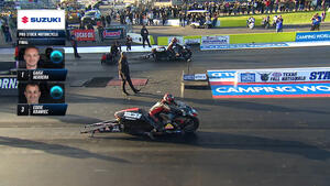 Gaige Herrera wins Pro Stock Motorcycle  at the 2023 Texas NHRA FallNationals